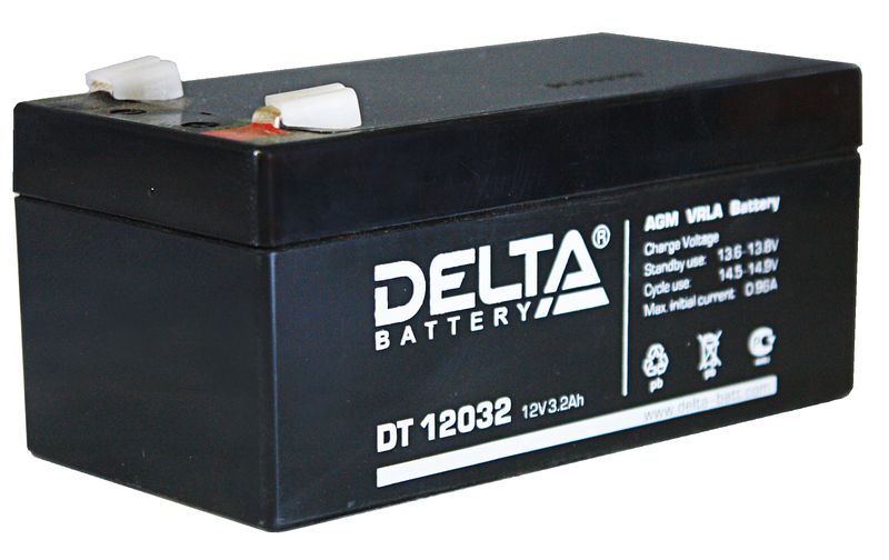 Аккумуляторная батарея (АКБ) DELTA DT12032 (12В, 3,2А/ч).